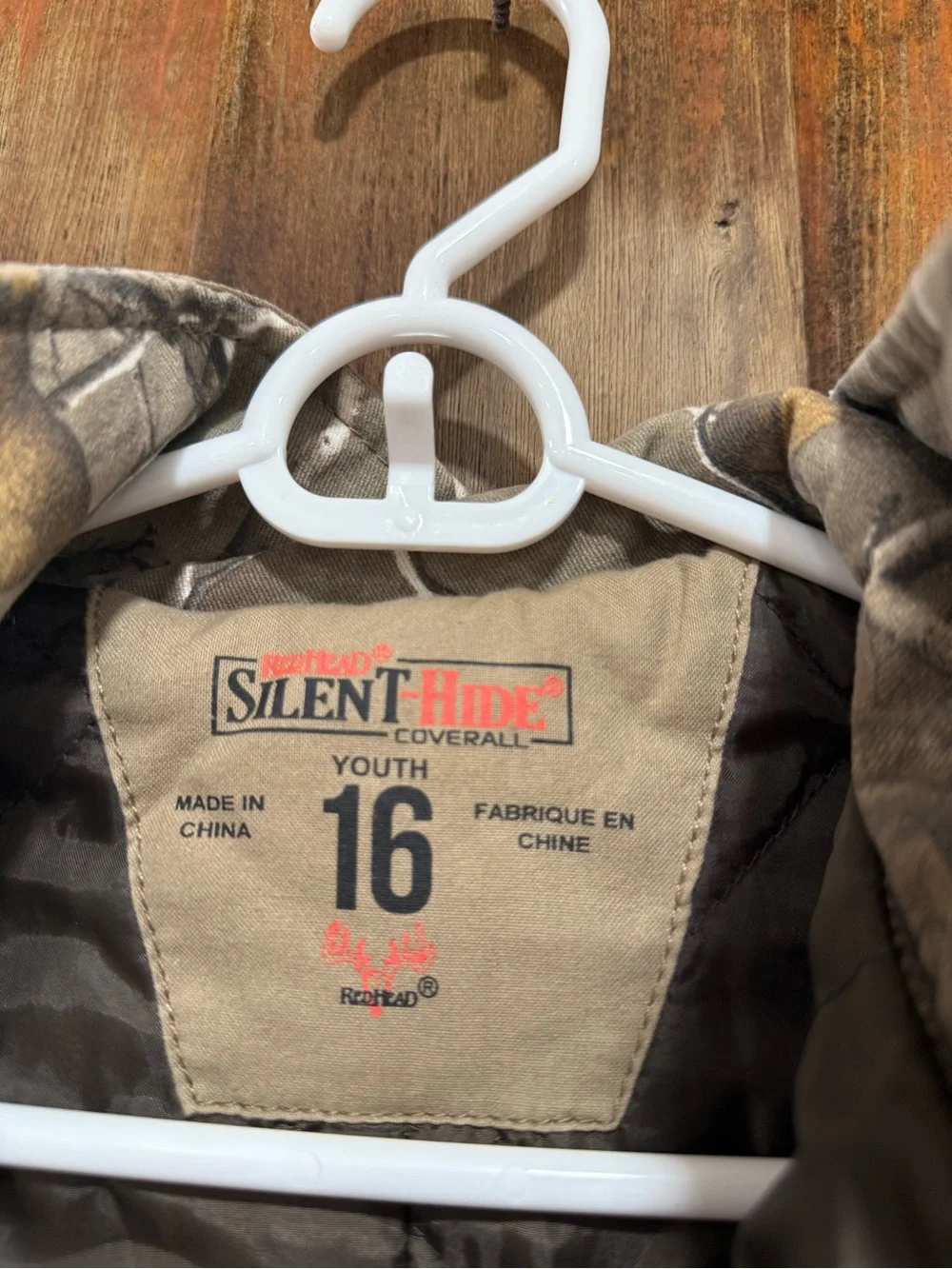 RedHead Kids Camo One-Piece Bodysuit in Brown and Green